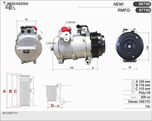 AHE 97798 - Compressore, Climatizzatore www.autoricambit.com