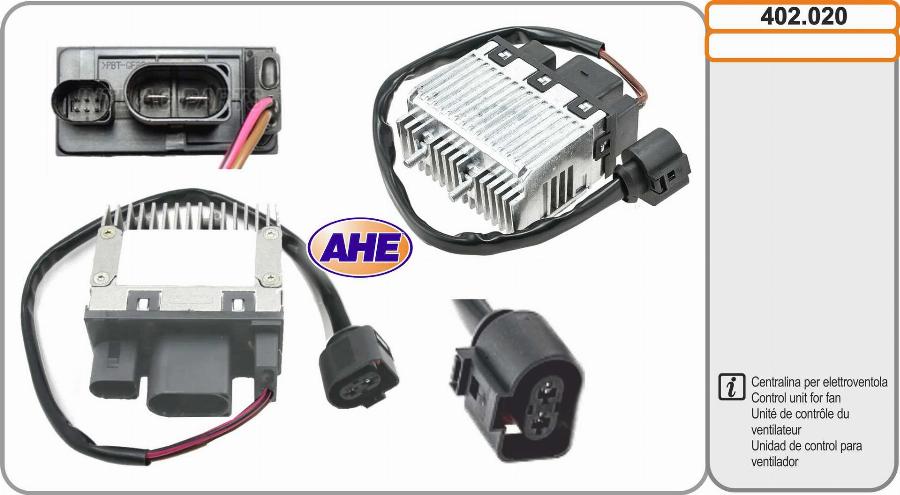 AHE 402.020 - Centralina, Ventola elettr. (Raffreddamento motore) www.autoricambit.com