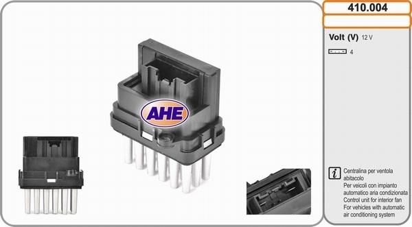 AHE 410.004 - Centralina, Ventola elettr. (Raffreddamento motore) www.autoricambit.com