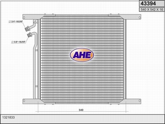 AHE 43394 - Condensatore, Climatizzatore www.autoricambit.com