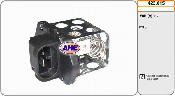 AHE 423.015 - Resistore addizionale, Elettromotore-Ventola radiatore www.autoricambit.com