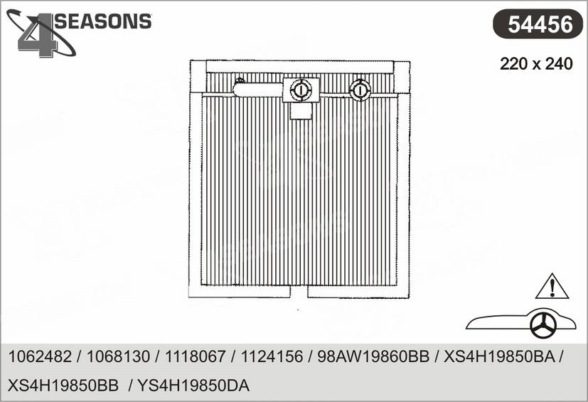 AHE 54456 - Evaporatore, Climatizzatore www.autoricambit.com