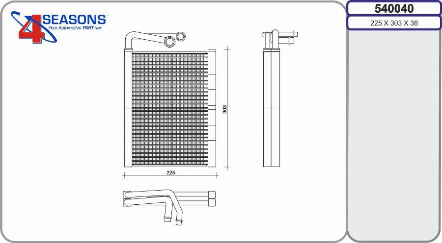 AHE 540040 - Evaporatore, Climatizzatore www.autoricambit.com