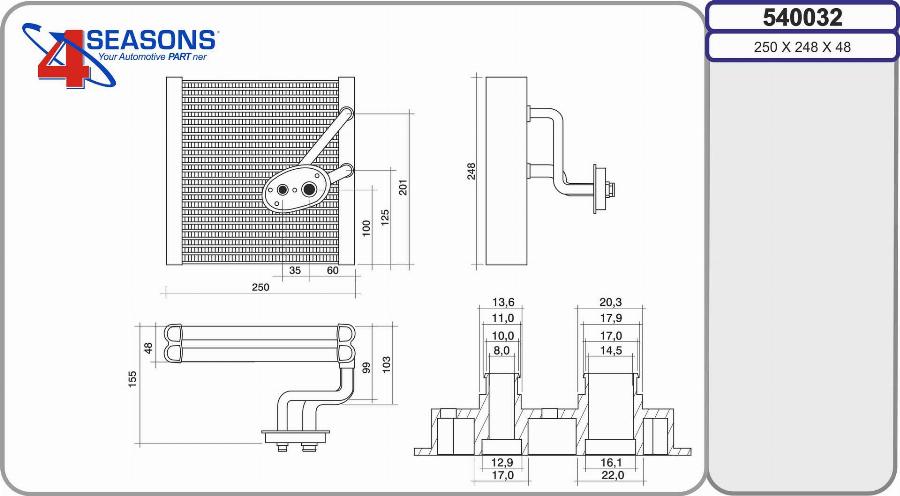 AHE 540032 - Evaporatore, Climatizzatore www.autoricambit.com