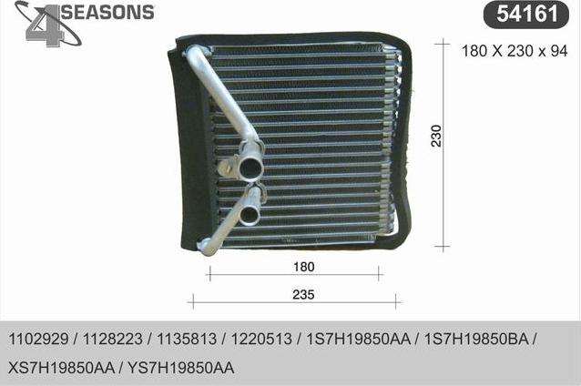 AHE 54161 - Evaporatore, Climatizzatore www.autoricambit.com