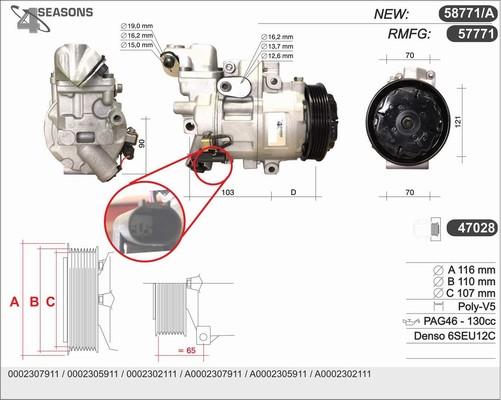 AHE 58771/A - Compressore, Climatizzatore www.autoricambit.com