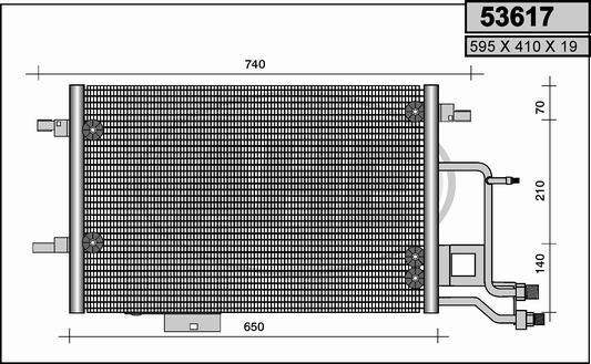 AHE 53617 - Condensatore, Climatizzatore www.autoricambit.com