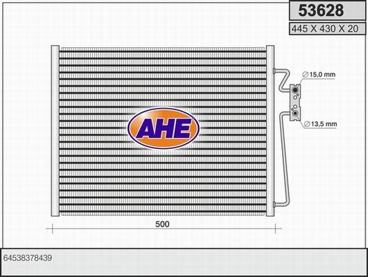 AHE 53628 - Condensatore, Climatizzatore www.autoricambit.com