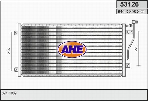 AHE 53126 - Condensatore, Climatizzatore www.autoricambit.com