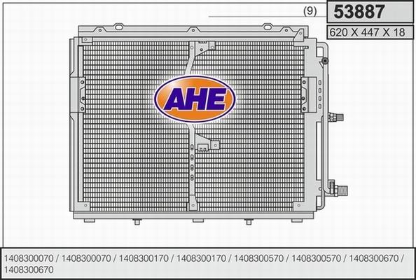 AHE 53887 - Condensatore, Climatizzatore www.autoricambit.com