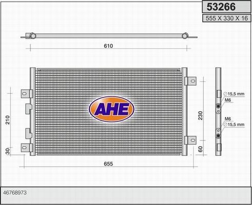 AHE 53266 - Condensatore, Climatizzatore www.autoricambit.com