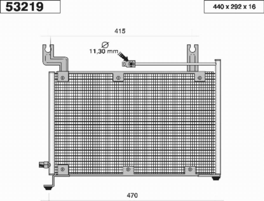 AHE 53219 - Condensatore, Climatizzatore www.autoricambit.com