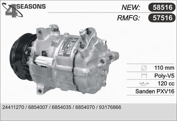 AHE 57516 - Compressore, Climatizzatore www.autoricambit.com