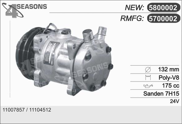 AHE 5700002 - Compressore, Climatizzatore www.autoricambit.com