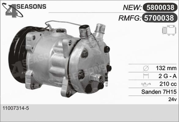 AHE 5700038 - Compressore, Climatizzatore www.autoricambit.com