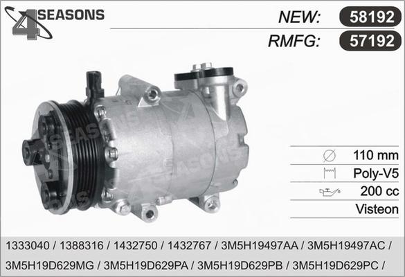 AHE 57192 - Compressore, Climatizzatore www.autoricambit.com