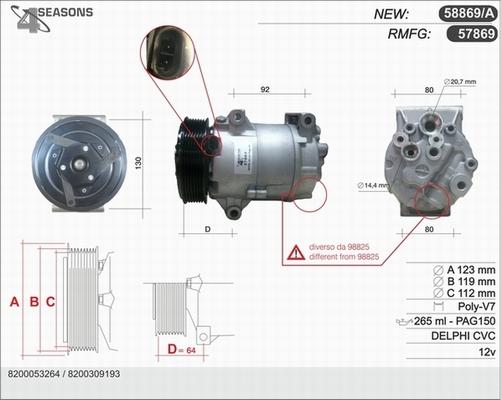 AHE 57869 - Compressore, Climatizzatore www.autoricambit.com