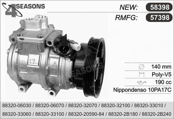 AHE 57398 - Compressore, Climatizzatore www.autoricambit.com