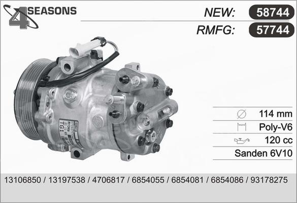 AHE 57744 - Compressore, Climatizzatore www.autoricambit.com