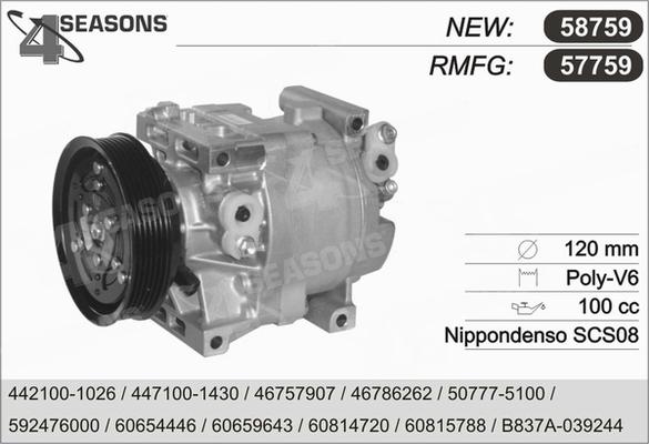 AHE 57759 - Compressore, Climatizzatore www.autoricambit.com