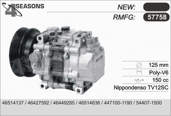 AHE 57758 - Compressore, Climatizzatore www.autoricambit.com