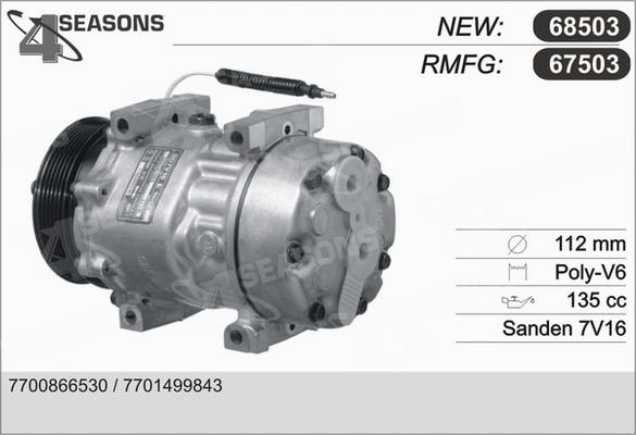 AHE 68503 - Compressore, Climatizzatore www.autoricambit.com