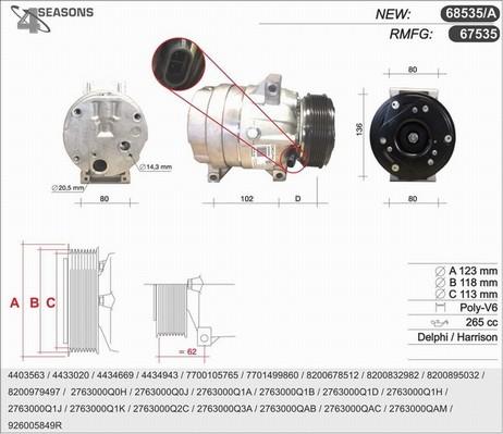 AHE 68535/A - Compressore, Climatizzatore www.autoricambit.com