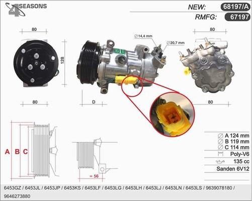 AHE 68197/A - Compressore, Climatizzatore www.autoricambit.com