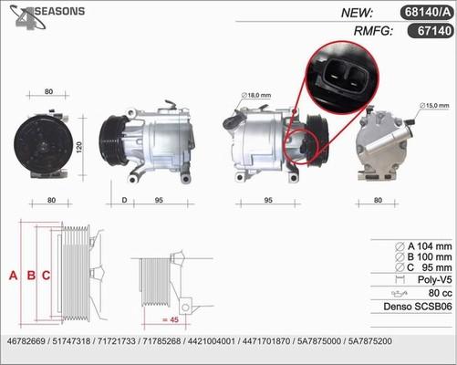 AHE 68140/A - Compressore, Climatizzatore www.autoricambit.com