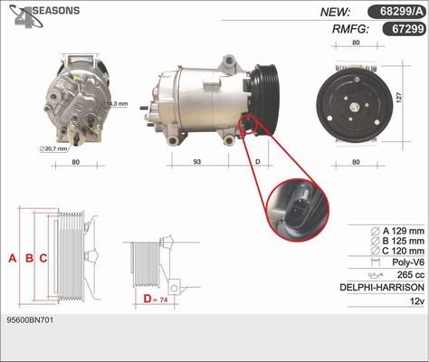 AHE 68299/A - Compressore, Climatizzatore www.autoricambit.com