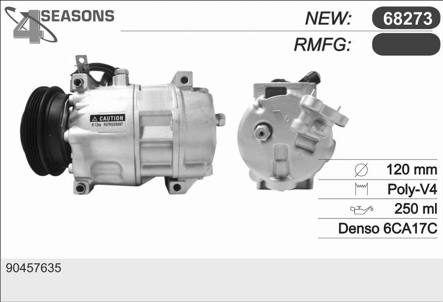 AHE 68273 - Compressore, Climatizzatore www.autoricambit.com