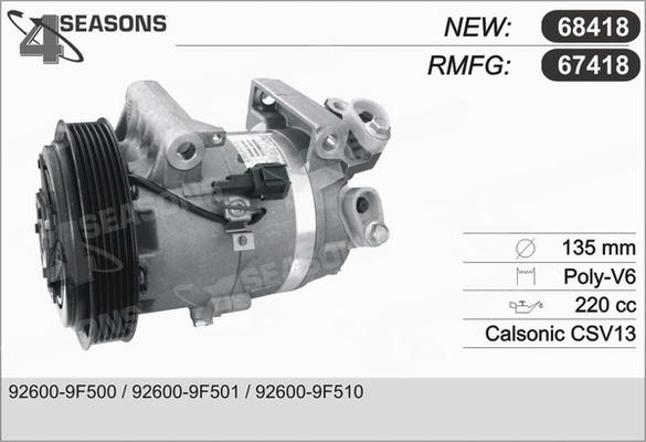 AHE 67418 - Compressore, Climatizzatore www.autoricambit.com