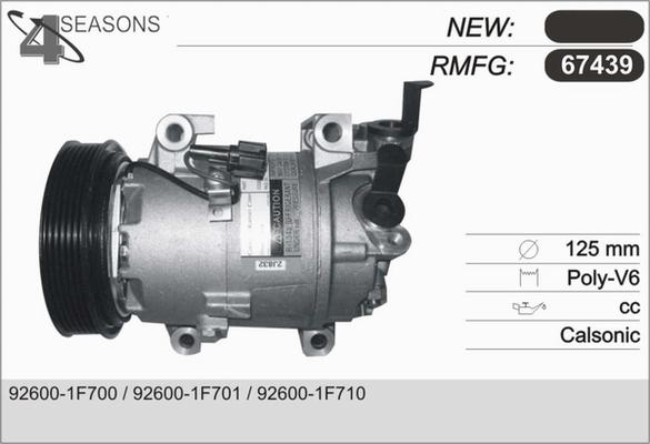 AHE 67439 - Compressore, Climatizzatore www.autoricambit.com