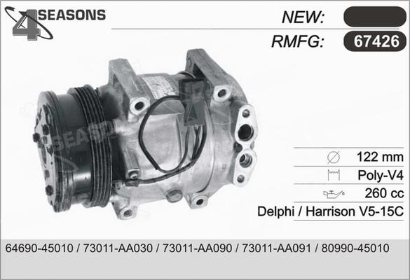 AHE 67426 - Compressore, Climatizzatore www.autoricambit.com