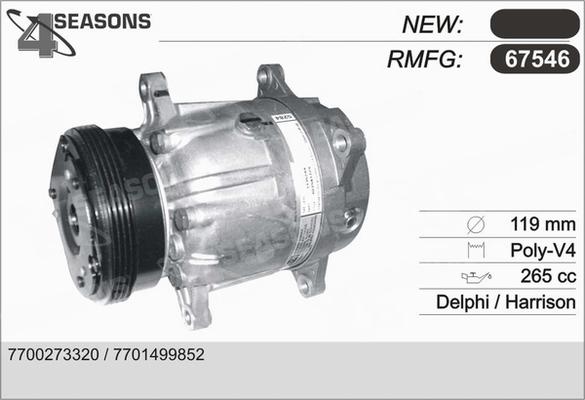 AHE 67546 - Compressore, Climatizzatore www.autoricambit.com