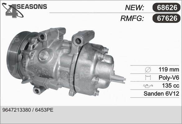 AHE 67626 - Compressore, Climatizzatore www.autoricambit.com