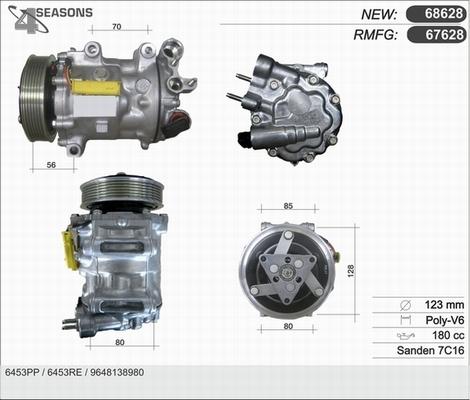 AHE 67628 - Compressore, Climatizzatore www.autoricambit.com