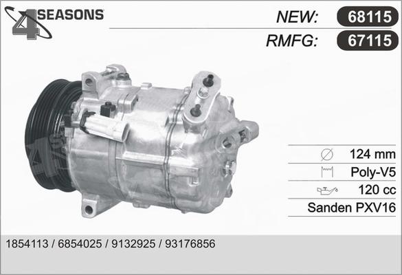 AHE 67115 - Compressore, Climatizzatore www.autoricambit.com