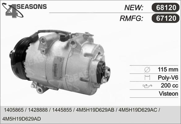 AHE 67120 - Compressore, Climatizzatore www.autoricambit.com