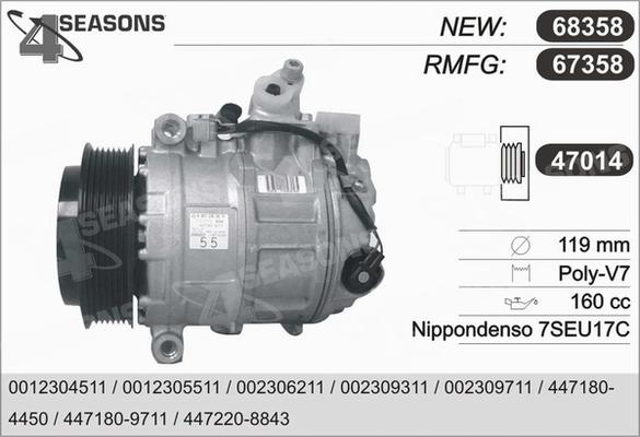 AHE 67358 - Compressore, Climatizzatore www.autoricambit.com