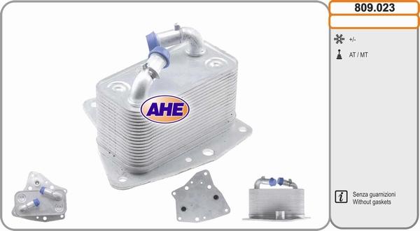 AHE 809.023 - Radiatore olio, Olio motore www.autoricambit.com