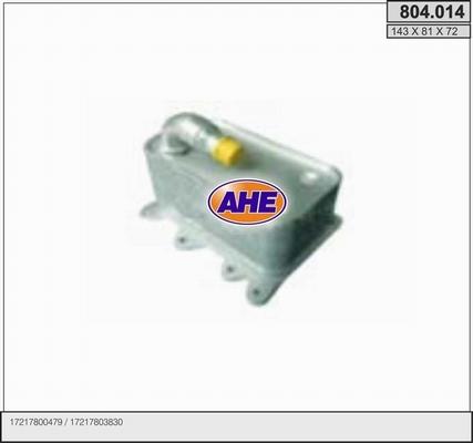 AHE 804.014 - Radiatore olio, Olio motore www.autoricambit.com