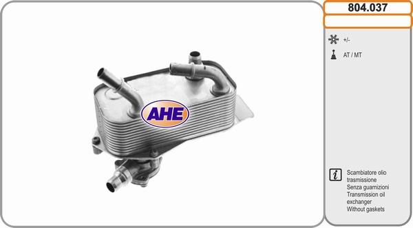 AHE 804.037 - Radiatore olio, Olio motore www.autoricambit.com