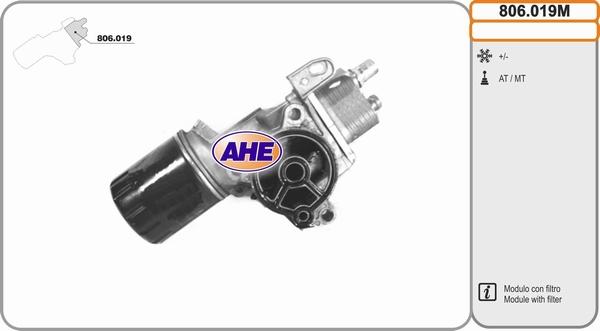 AHE 806.019M - Radiatore olio, Olio motore www.autoricambit.com