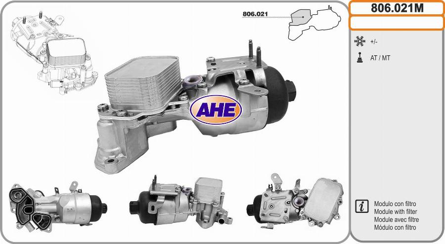 AHE 806.021M - Radiatore olio, Olio motore www.autoricambit.com