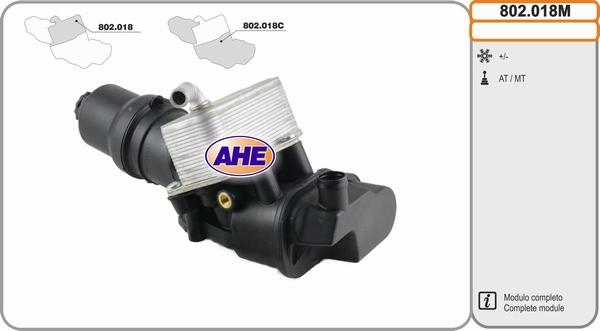 AHE 802.018M - Radiatore olio, Olio motore www.autoricambit.com