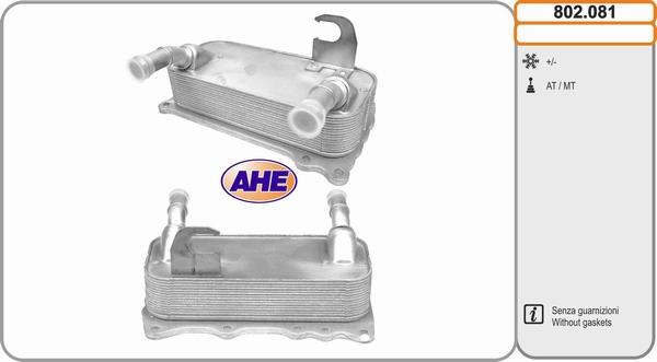 AHE 802.081 - Radiatore olio, Olio motore www.autoricambit.com