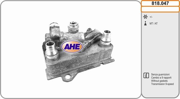 AHE 818.047 - Radiatore olio, Olio motore www.autoricambit.com