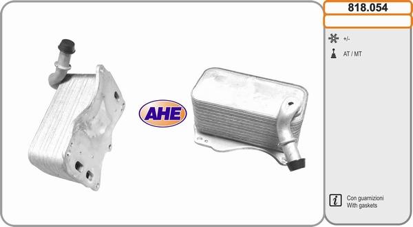 AHE 818.054 - Radiatore olio, Olio motore www.autoricambit.com