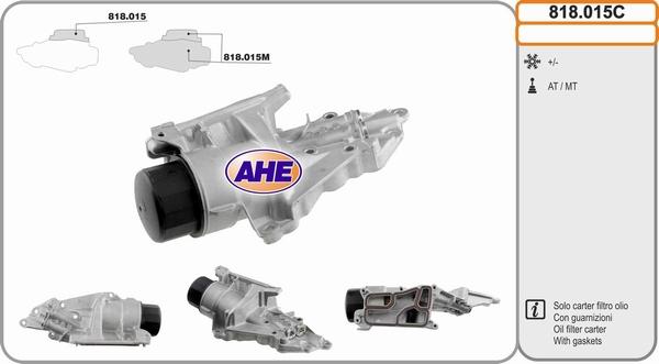 AHE 818.015C - Radiatore olio, Olio motore www.autoricambit.com